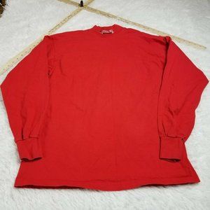 VINTAGE Nebraska Cornhuskers Mock Neck Shirt L
